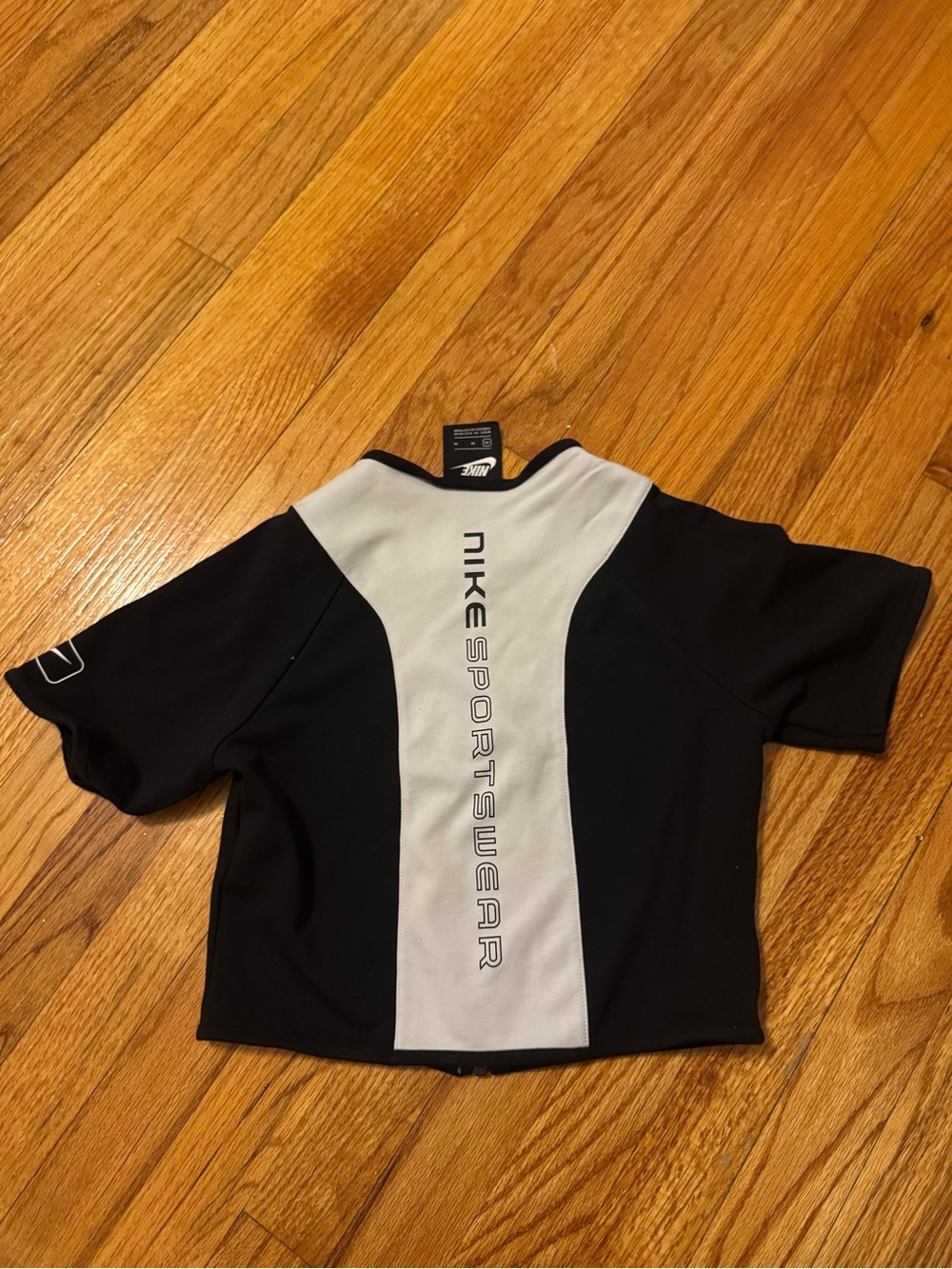 Nike Black and White Sportswear Short Sleeve Tee